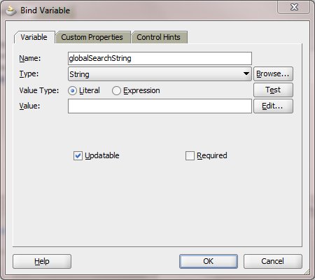 Implementing Search for Multiple Attributes of a View Object