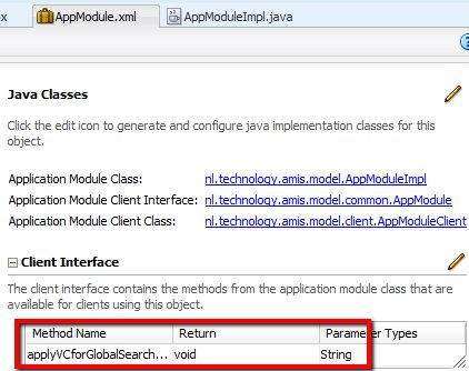 Implementing Search for Multiple Attributes of a View Object