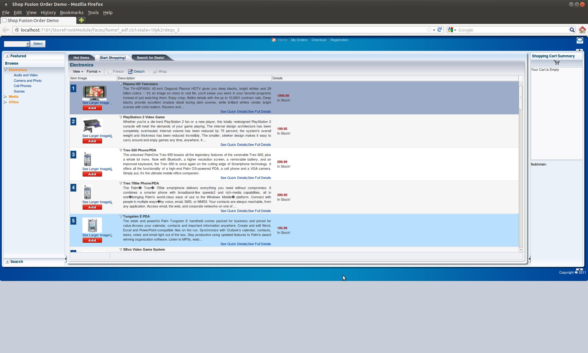 Sample ADF Application