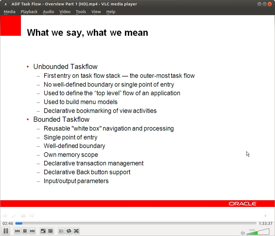 Oracle ADF Task Flow