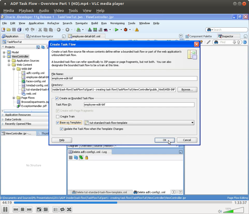 Oracle ADF Task Flow