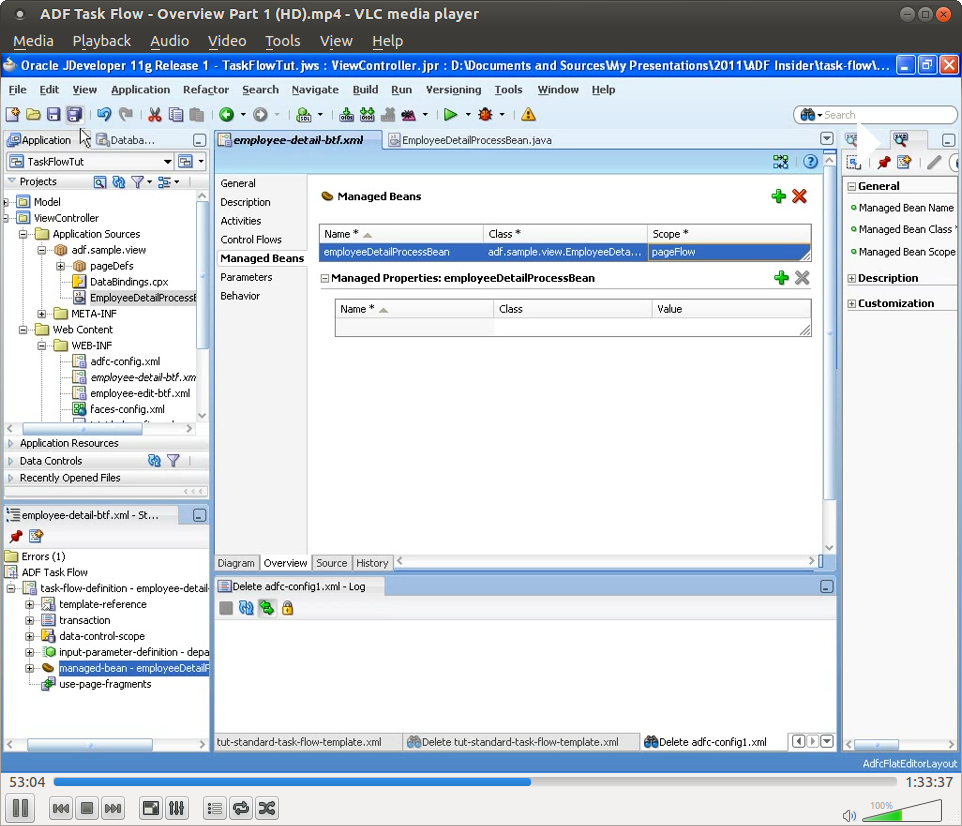 Oracle ADF Task Flow