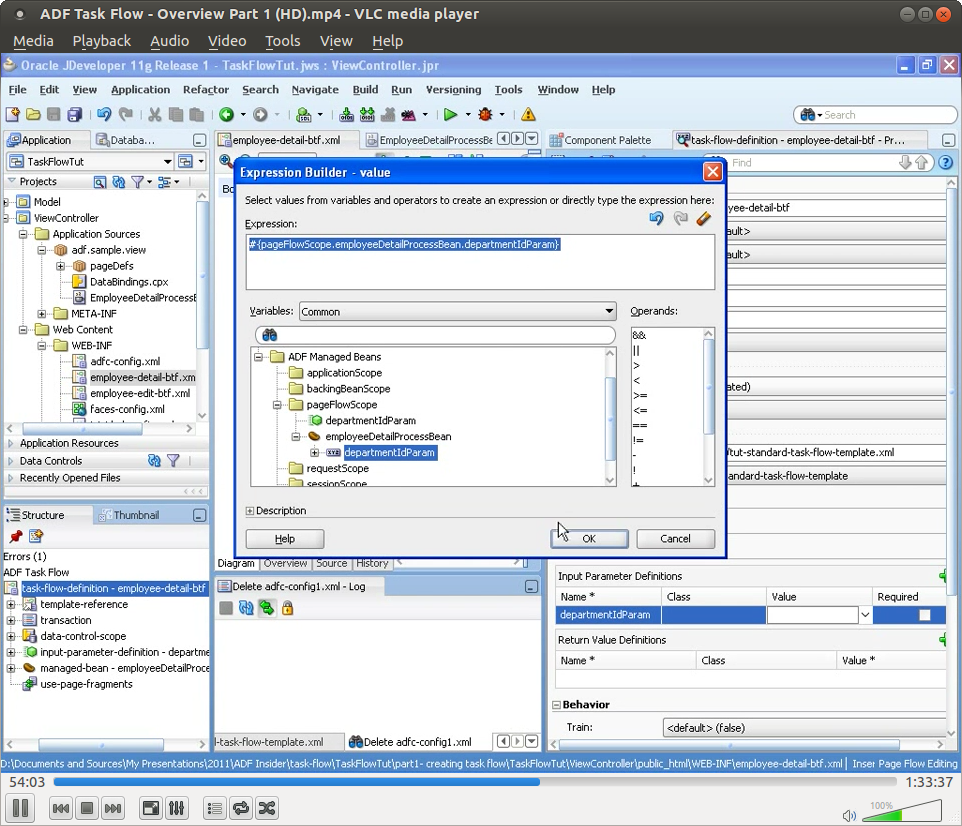 Oracle ADF Task Flow