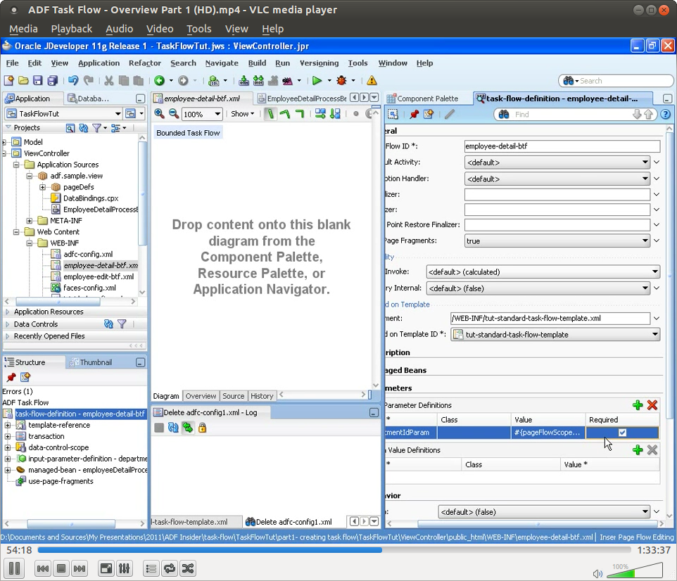 Oracle ADF Task Flow