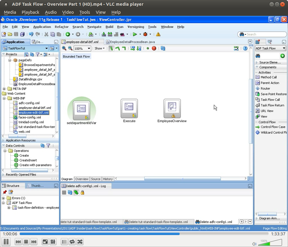 Oracle ADF Task Flow