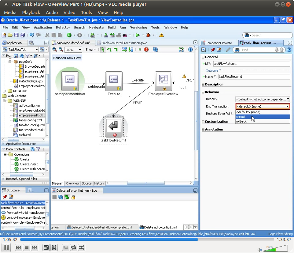 Oracle ADF Task Flow