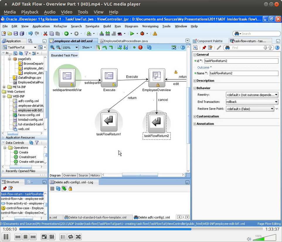 Oracle ADF Task Flow
