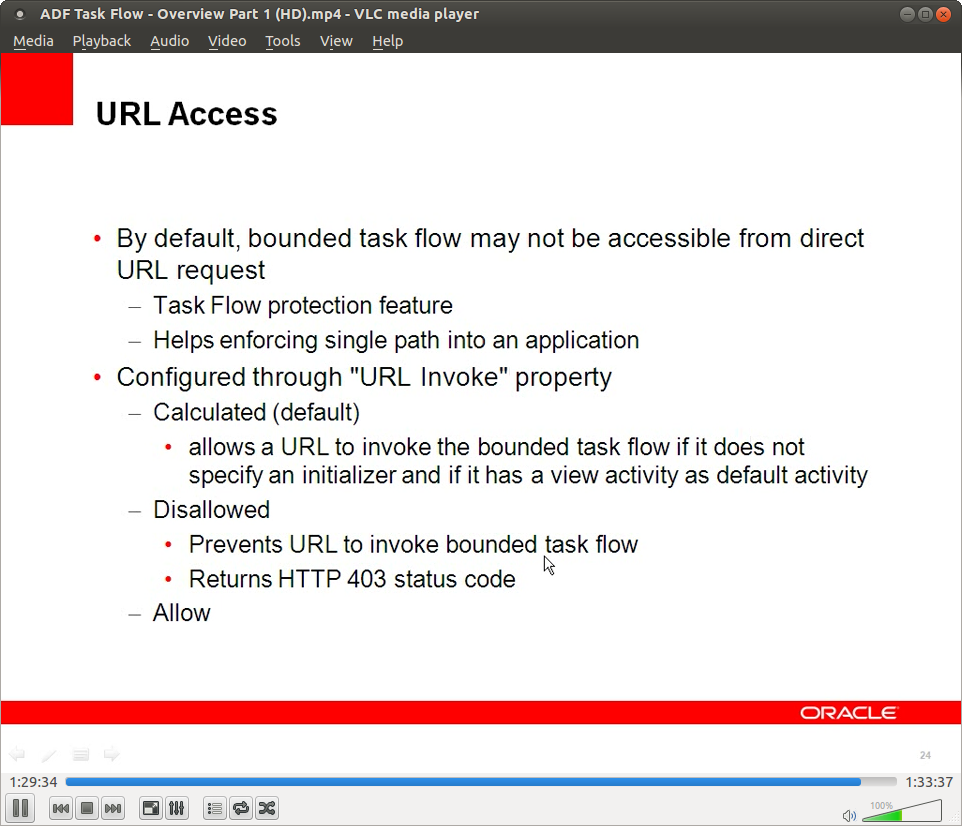 Oracle ADF Task Flow