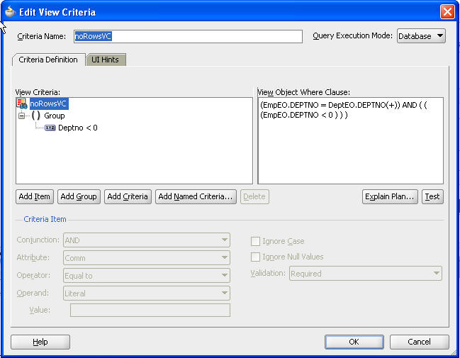 Programmatically executing view criteria in AMImpl method