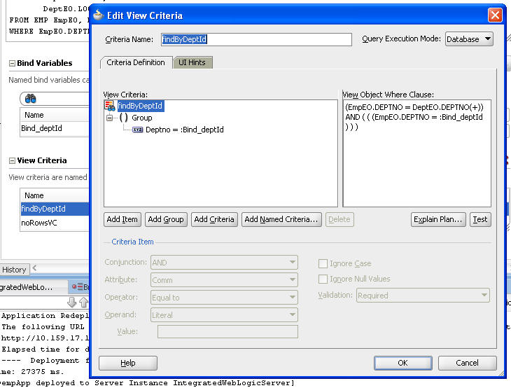 Programmatically executing view criteria in AMImpl method